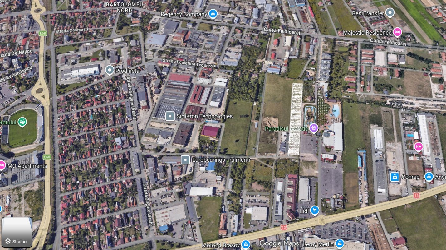 Teren pentru dezvoltare imobiliară în Brașov, zona Bartolomeu
