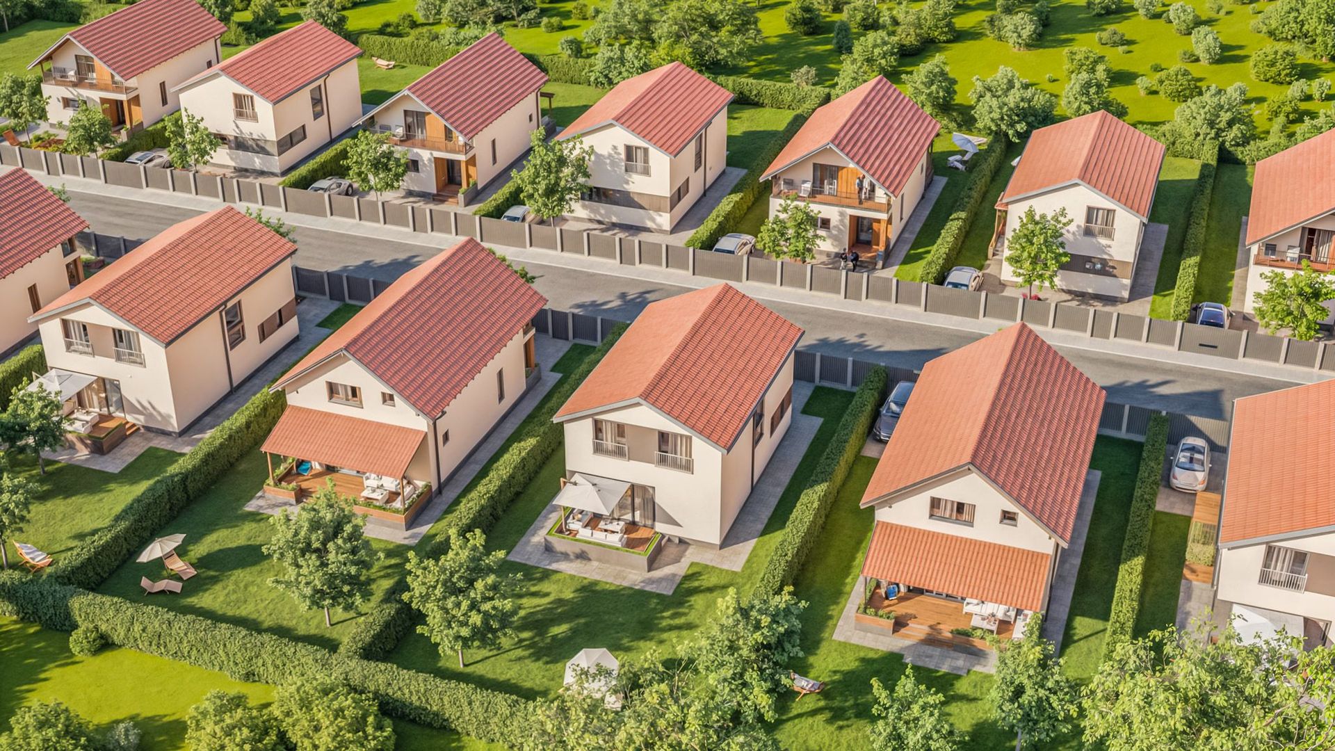 Case individuale în Sânpetru, cu teren 400 mp și toate utilitățile