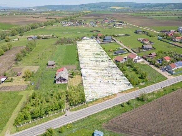 Teren intravilan Bod | Front 46 m la Asfalt | Utilități pe/lângă Teren