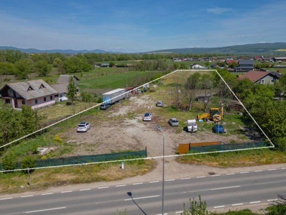 Teren intravilan Bod | Front 46 m la Asfalt | Utilități pe/lângă Teren