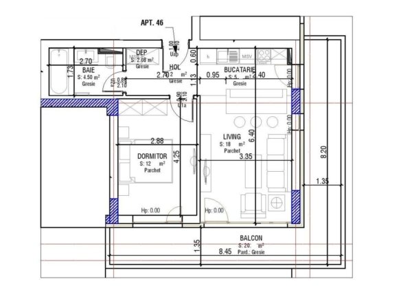 Vânzare Studio 43 mp | Balcon Generos | Predare Septembrie 2026