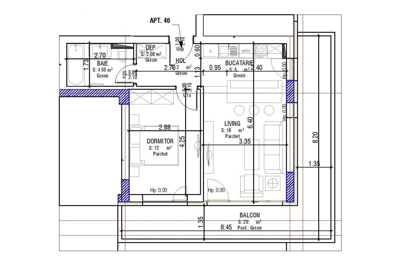 Vânzare Studio 43 mp | Balcon Generos | Predare Septembrie 2026