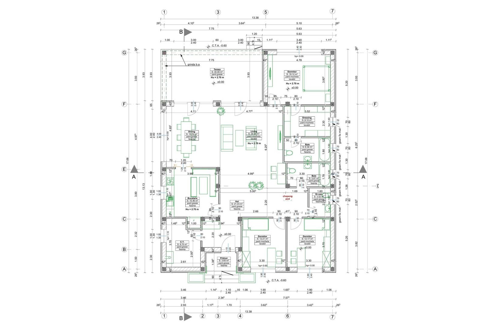 Casă Premium Sânpetru | 162 mp | Teren 971 mp | Mobilată și Utilată
