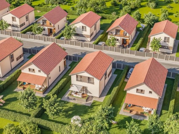 Case individuale în Sânpetru, cu teren 400 mp și toate utilitățile