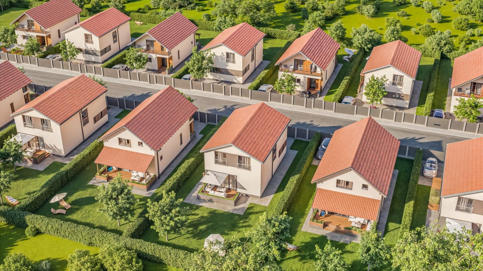 Case individuale în Sânpetru, cu teren 400 mp și toate utilitățile