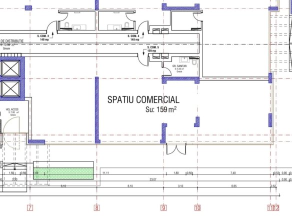 Spațiu Comercial Bartolomeu | 159 mp | Parter | Vitrină Stradală