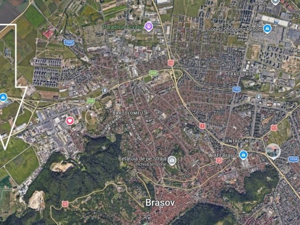 Teren 6.000 mp Brașov | Str. Cucului | Front 36 m | 3 Loturi x 2.000 mp